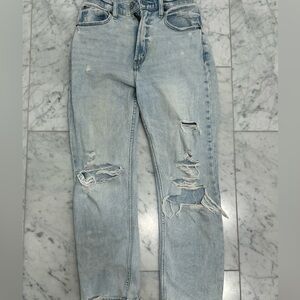 Curve love ankle straight ultra high rise Abercrombie jeans. Size 27